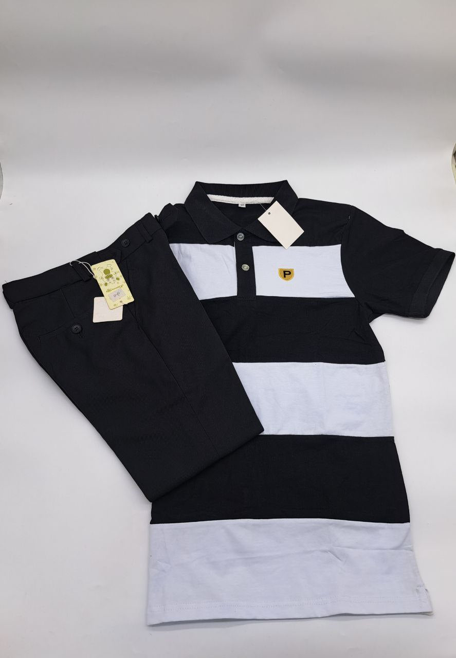 a black and white picture of a black and white uniform 